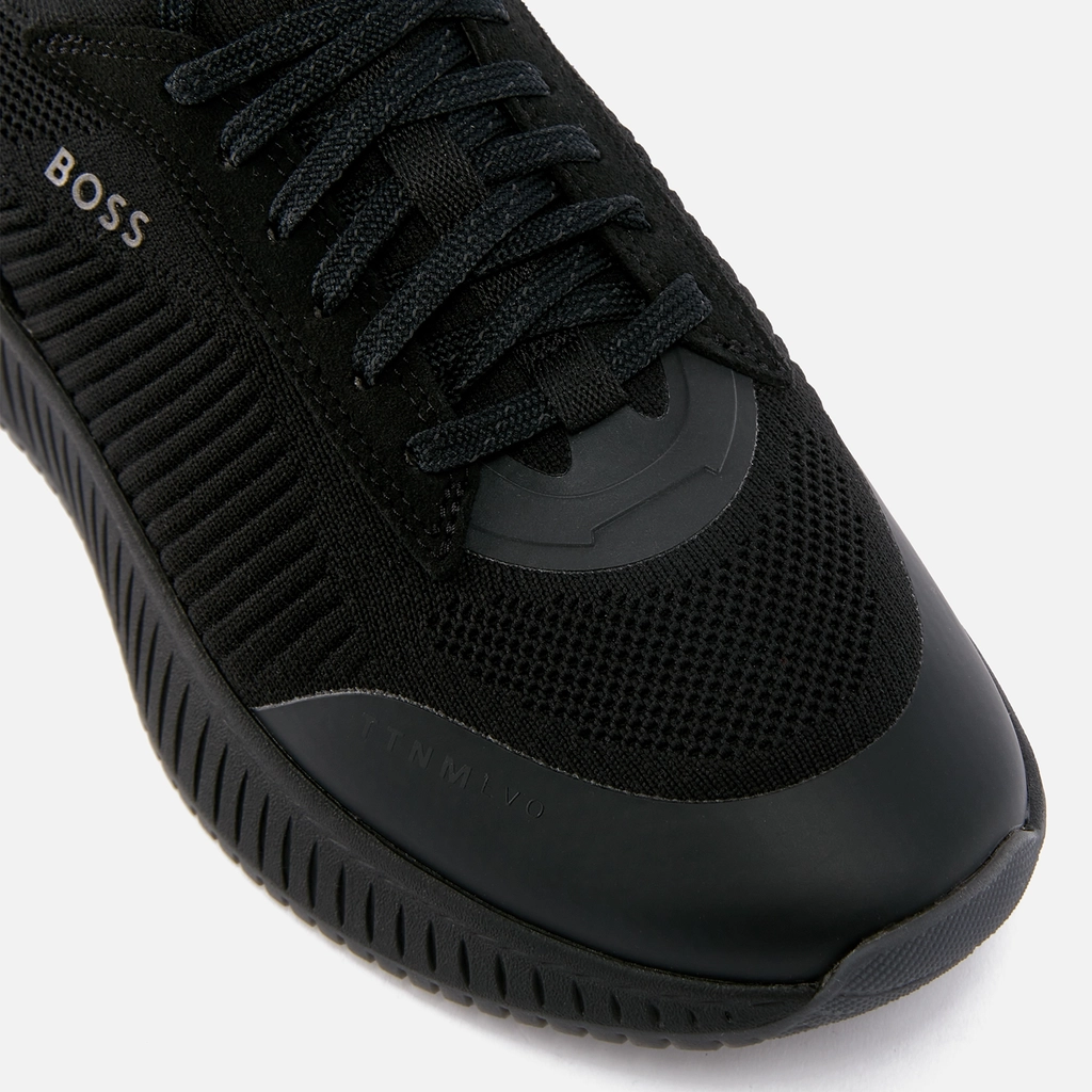 Hugo Boss BOSS Men's Jonah Runn Mesh and Faux Leather Trainers - UK 8